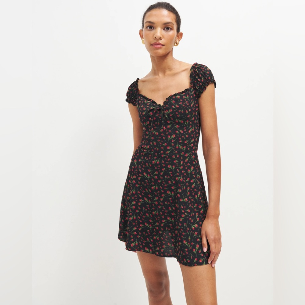 Reformation Pacey Dress in Mina Rose bud